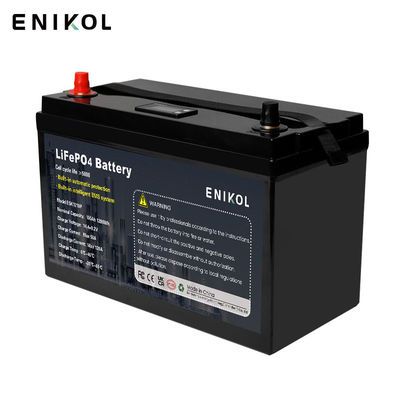 Pacote de bateria solar de íons de lítio / bateria Lifepo4 de 12V 100ah