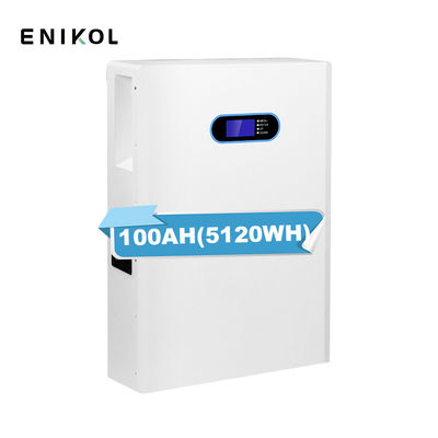 ESS interior 100ah Bateria LiFePo4 montada na parede 48V Bateria de lítio recarregável