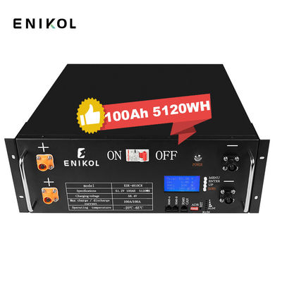 Bateria Li-Ion empilhável LiFePo4 24V 200ah Bateria solar recarregável 100ah 48V