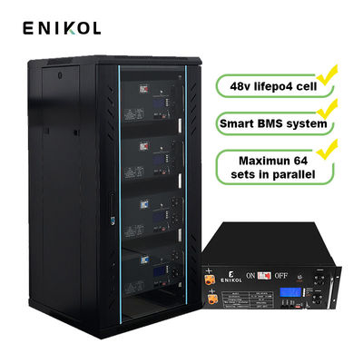 Bateria LiFePo4 empilhável de 48V 100ah Bateria solar de lítio polímero de 24V 200ah