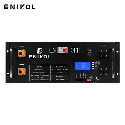 LiFePO4 48V Fósfato de Lítio Ferro Bateria solar 51.2V 100Ah
