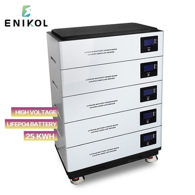 Bateria LiFePo4 empilhável 48v 100ah 200ah 400ah Armazenamento de energia doméstica para energia solar