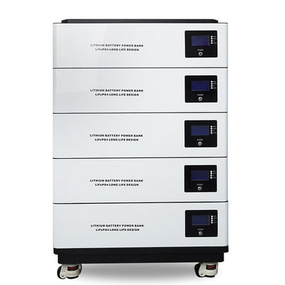 Bateria LiFePo4 empilhável para uso doméstico 100ah 200ah 400ah 48v Bateria de armazenamento de energia 5kw