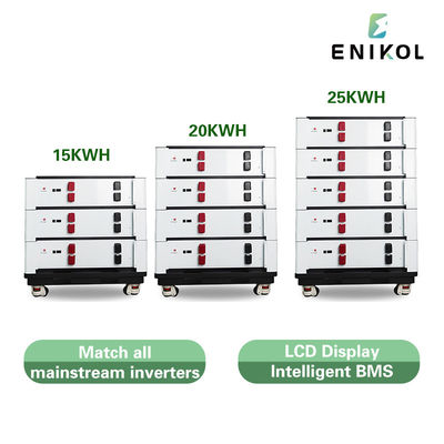 Bateria de lítio empilhável de 51.2v 100ah Lifepo4 Bateria solar 48v para casa