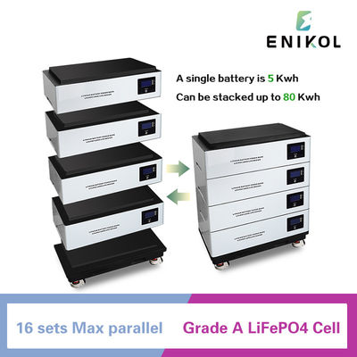 51.2V 300AH 15KW Bateria de Fósforo de Íons de Lítio para Armazenamento de Energia Doméstica 5KWH