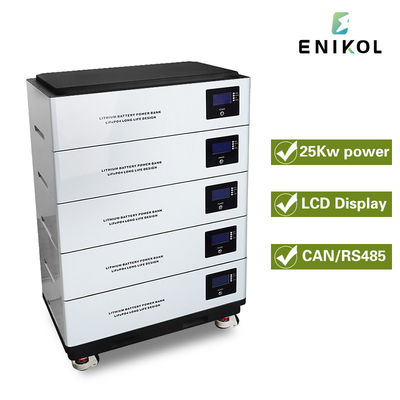 Bateria solar empilhável de 48 V de alta capacidade 51.2v 100ah Bateria de lítio Lifepo4