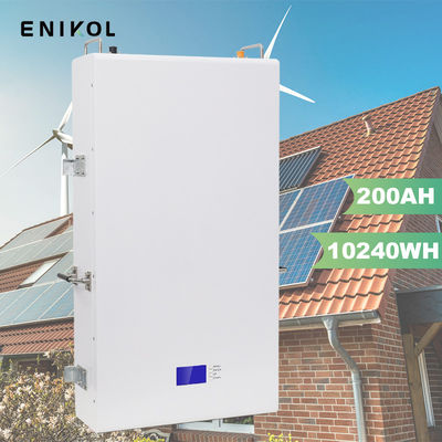 Parede solar montada 48v 200ah Lifepo4 Bateria de íons de lítio Bateria 10kwh