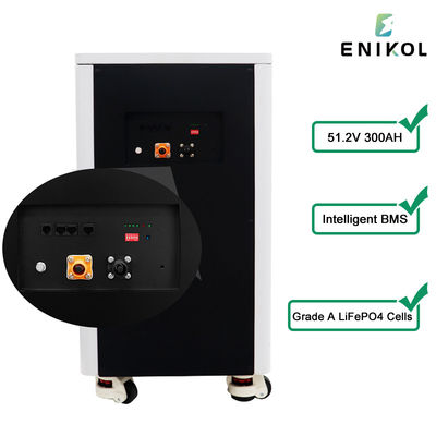 Lifepo4 Akku 48v 300ah Bateria solar de íons de lítio Roda Bateria tipo 15kwh