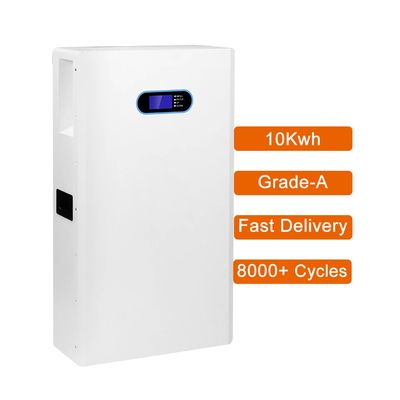 51.2V 200AH Bateria de lítio montável na parede com baterias BMS 48V lifepo4 para energia solar