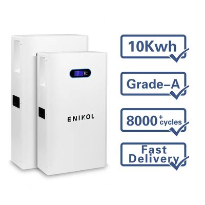 Bateria de lítio de 48V montada na parede 200AH 10240WH Bateria LiFePo4 com BMS embutida