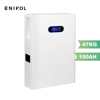 48V 100AH LiFePO4 Bateria de alta capacidade Bateria de íons de lítio Instalada na parede Armazenamento de energia