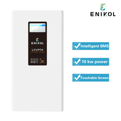 Bateria de ferro-lítio-fosfato de 15KWH montada na parede LiFePo4 com tela sensível ao toque