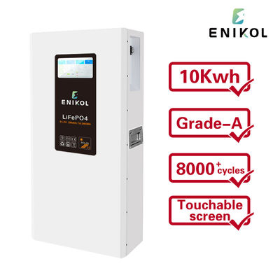 51.2v 5kwh 10kwh 15kwh Parede montada em lítio Lifepo4 Bateria Powerwall com tela sensível ao toque