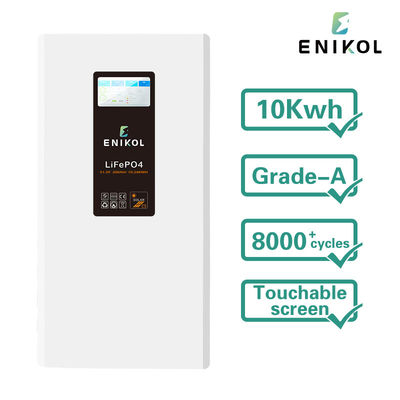 Bateria de fosfato de ferro de lítio de 48 V Bateria solar LiFePO4 de 51.2 V Bateria solar de 10 kWh 15 kWh Com BMS