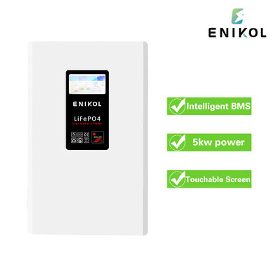 5KWH Montado na parede Bateria solar de 48V 100ah Bateria solar de lítio 51.2V