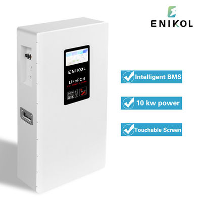 Bateria de lítio de 48V 15KWH 51.2V 300Ah Bateria LiFePO4 montada na parede com tela sensível ao toque