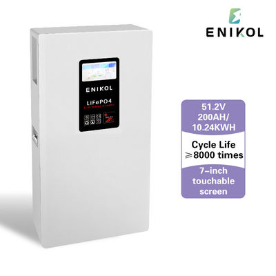 51.2V 200AH Bateria de Lítio 48V Bateria Solar com BMS e ecrã de exibição