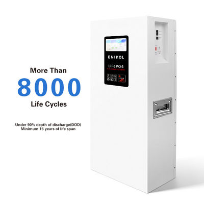 Bateria solar de 48V Armazenamento de energia de emergência 51.2V 300AH Bateria de lítio ferro fosfato