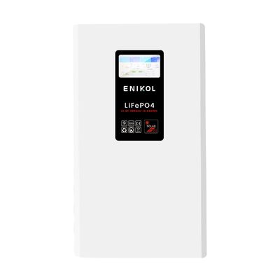 Armazenamento de energia solar doméstica de lítio 51.2V 300Ah Bateria LiFePo4 montada na parede com BMS embutida