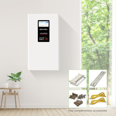48V 10kWh LiFePO4 Bateria solar Chapa acrílica preta de 7 polegadas Ecrã táctil