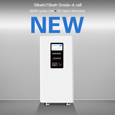 Bateria de armazenamento de energia doméstica 51.2v 15kwh Bateria de lítio com BMS inteligente